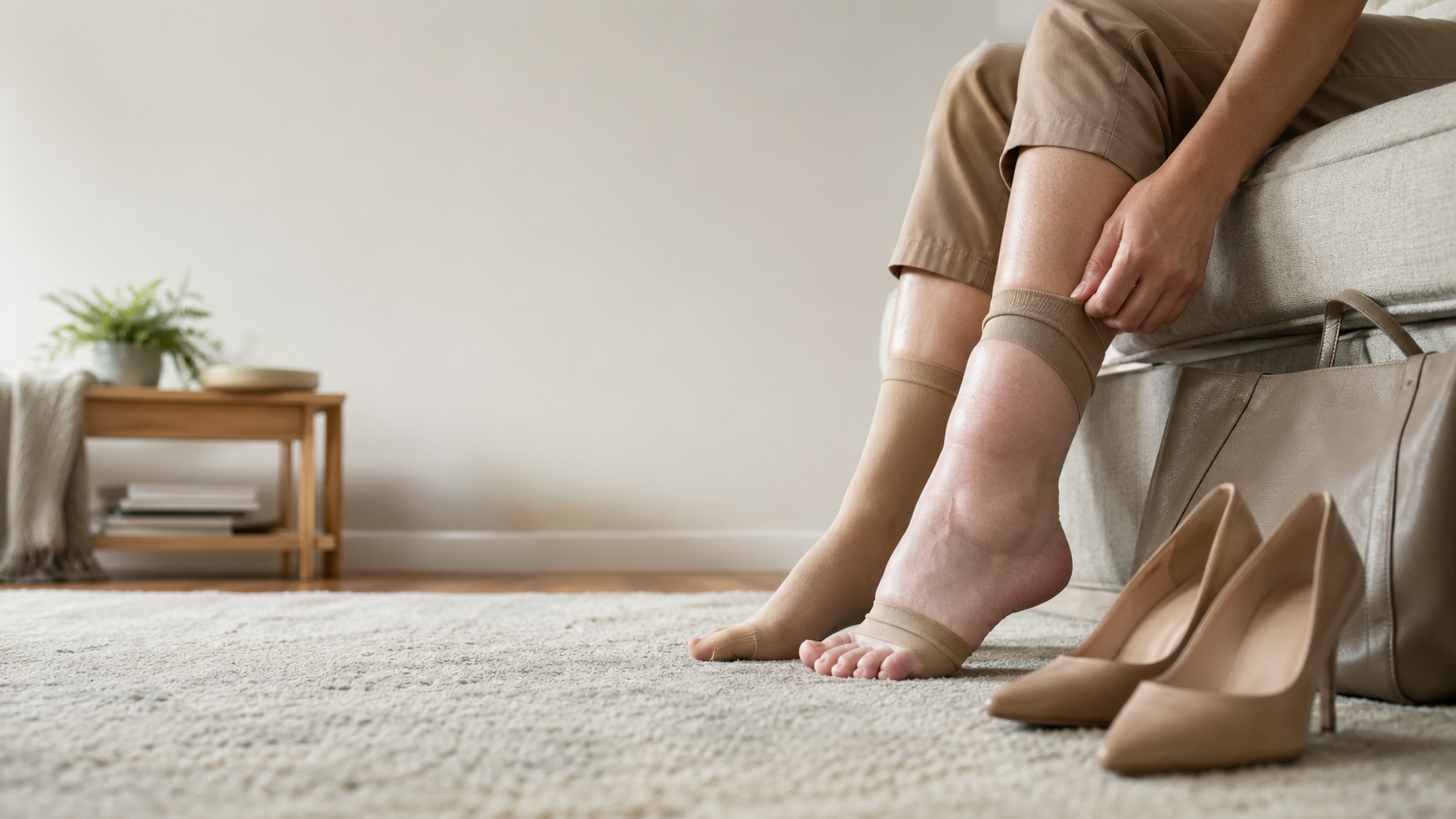 Swollen Ankles By 5pm? Compression Socks Just Squeeze The Fluid *Somewhere Else*